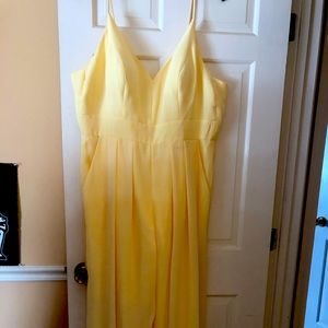 Yellow bridesmaid pantsuit size 18